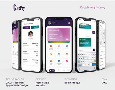 CleoPay App branding graphic design motion graphics ui user experience user research