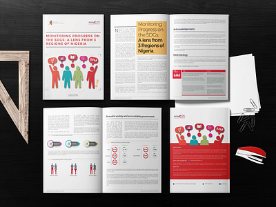Report Design on SDGs | Layout Design branding brochure design brochure layout design graphic design illustration report report design typography