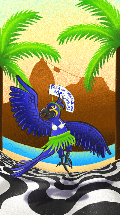 Samba da Arara Azul 3d animation branding desenho design graphic design illustration logo ui vector