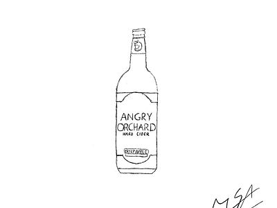 Angry Orchard sketch drawing