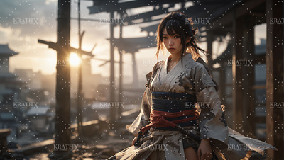 Anime Japanese Civilian Girl Kimono 3 ancient animation anime artwork character design concept art design fan art fantasy fantasy art graphic design illustration japan japanese kimono rpg