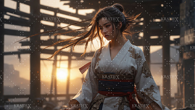 Anime Japanese Civilian Girl Kimono 5 ancient animation anime artwork character design concept art digital art fan art fantasy fantasy art graphic design illustration japan japanese kimono princess rpg