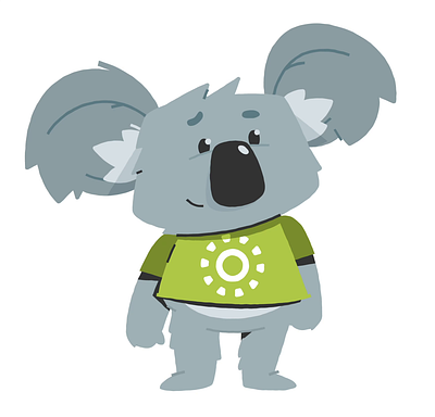 Waving Koala animal animation bear character character design cute frame by frame gif illustration illustrator koala loop motion graphics vector wave
