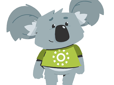 Waving Koala animal animation bear character character design cute frame by frame gif illustration illustrator koala loop motion graphics vector wave