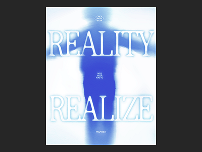 Series of existential posters, No. 2 - A CONTACT WITH REALITY existential graphic design illustration minimalism poster psychology reality