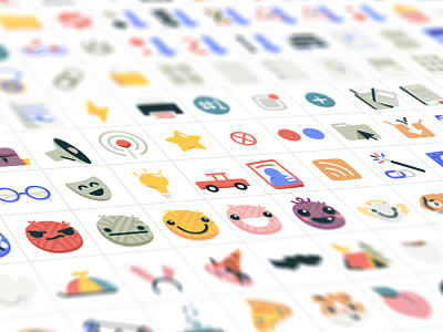 Ravelry Icons 32px 48px character character design emoji emotion icon icon set iconography illustration illustrator simple smile vector yarn