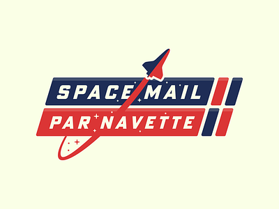 Space Mail Postage Branding badge design branding identity design inspiration id design illustration logo design nasa outer space postage stamp rocket ship shipping logo space space shuttle sticker design