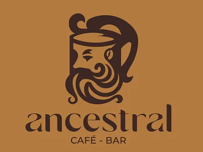 Logo for identity manual - Ancestral brand manual graphic design logo