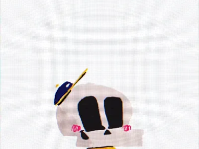Skully flip animation blocks character character design cute fbf flip frame by frame illustration illustrator motion graphics simple skeleton toy vector