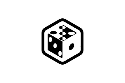 Hexagon Dice design dice game hexagon logo roll shake