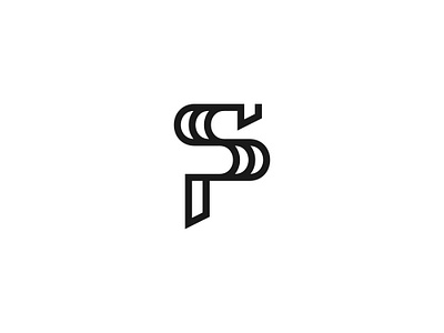 SP Monogram Logo branding business company corporate design general initial logo monogram sp vector