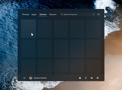 Start Menu app concept linux menu software ui uwp ux windows