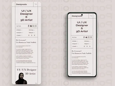My Portofolio (Mobile Web) branding design graphic design minimalist minimalist ui design mobile mobile app mobile design portofolio portofolio mobile portofolio mobile design portofolio web design ui ui mobile uiux uiux design uiuxdesign ux web mobile