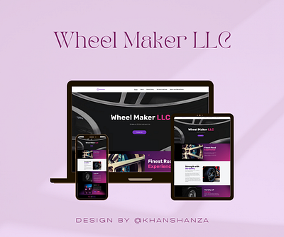 Wheel Maker LLC Website Design freelance freelance project homepage landing page real client web design website design wordpress website design