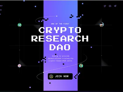 Website Design for Web 3 branding ui