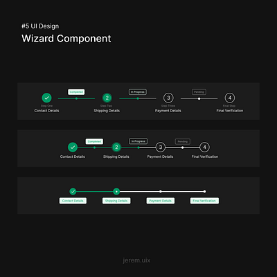 Web wizard component - UX/UI Design figma graphic design ui ui design ux ux design web design