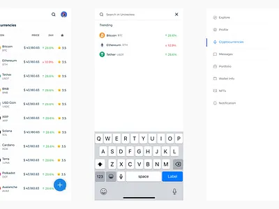 Mobile App Design ui