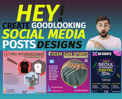 Social media posts design graphic design instagram social media