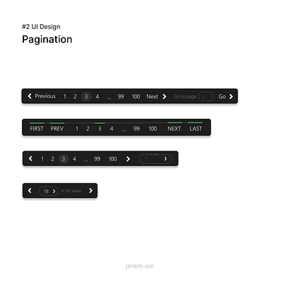 Pagination (Web & App) - UX/UI Design design figma graphic design ui ui design ux ux design web design