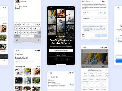 Home Services App Design design home services mobile mobile design ui uidesign uiux ux