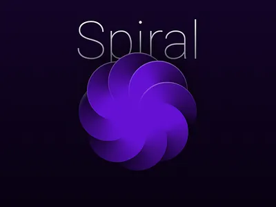 Spiral graphic design illustration ui