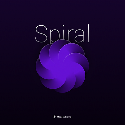 Spiral graphic design illustration ui