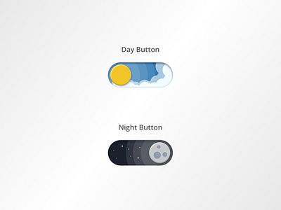 Day & Night Toggle Button 🌞🌙 animation button graphic design motion motion graphics motion ui toggle button ui ui animated ui design ui ux ux design