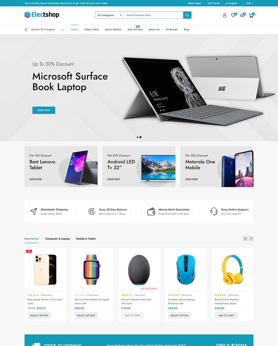 Electronics and Digital Store Prestashop Theme ecommerce prestashop product shop shopify store theme webiste workpress