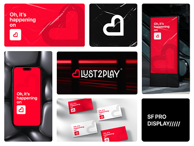 Lust2Play Brand Design 3d animation blender branding design graphic design illustration logo motion graphics ui