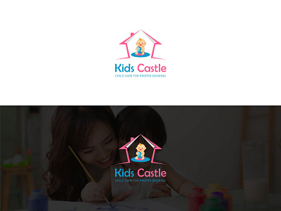 Kids Castle Brand Identity 3d branding design graphic design illustration logo mockup ui ux vector