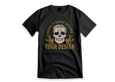 Skull T-shirt Design branding design graphic design illustration logo logo design t shirt design typography design vector