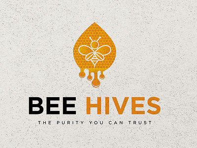 Bee Hives Logo 3d branding design graphic design illustration logo mockup ui ux vector