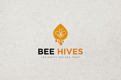 Bee Hives Logo 3d branding design graphic design illustration logo mockup ui ux vector