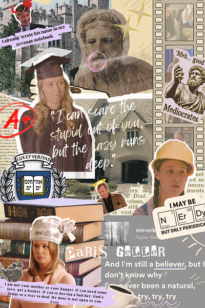 GILMORE GIRLS canva collage gilmore girls graphic design scrapbook