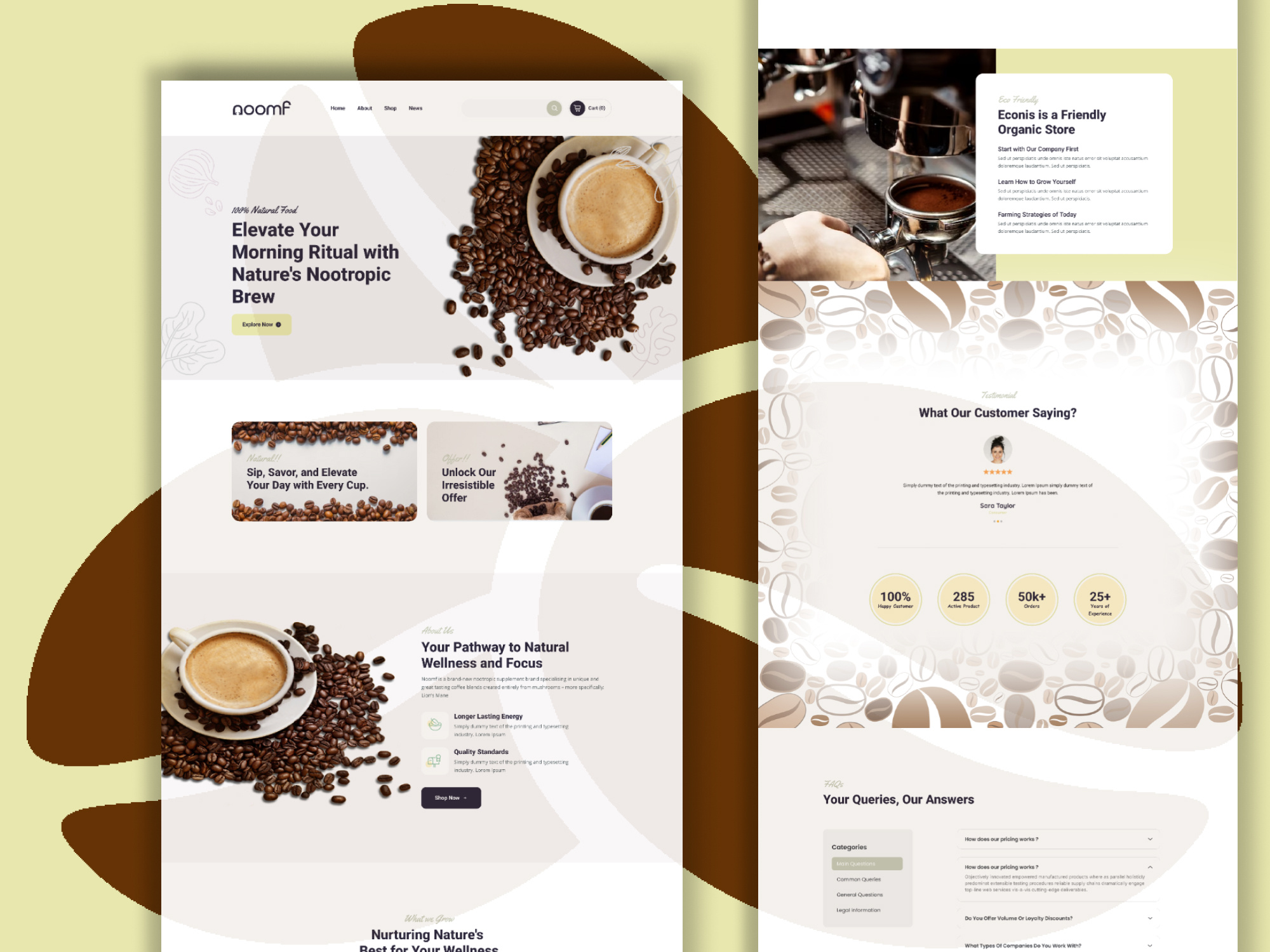 Example of Modern E Commerce Website UI/UX Design