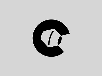 C is for concrete brand branding c concrete design elegant graphic design illustration letter logo logo design logo designer logotype mark minimalism minimalistic modern negative space sign