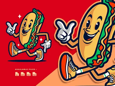 Hotdog Retro Mascot Character cartoon character comic dessert food funny hotdog kids mascot playful restaurant retro snack