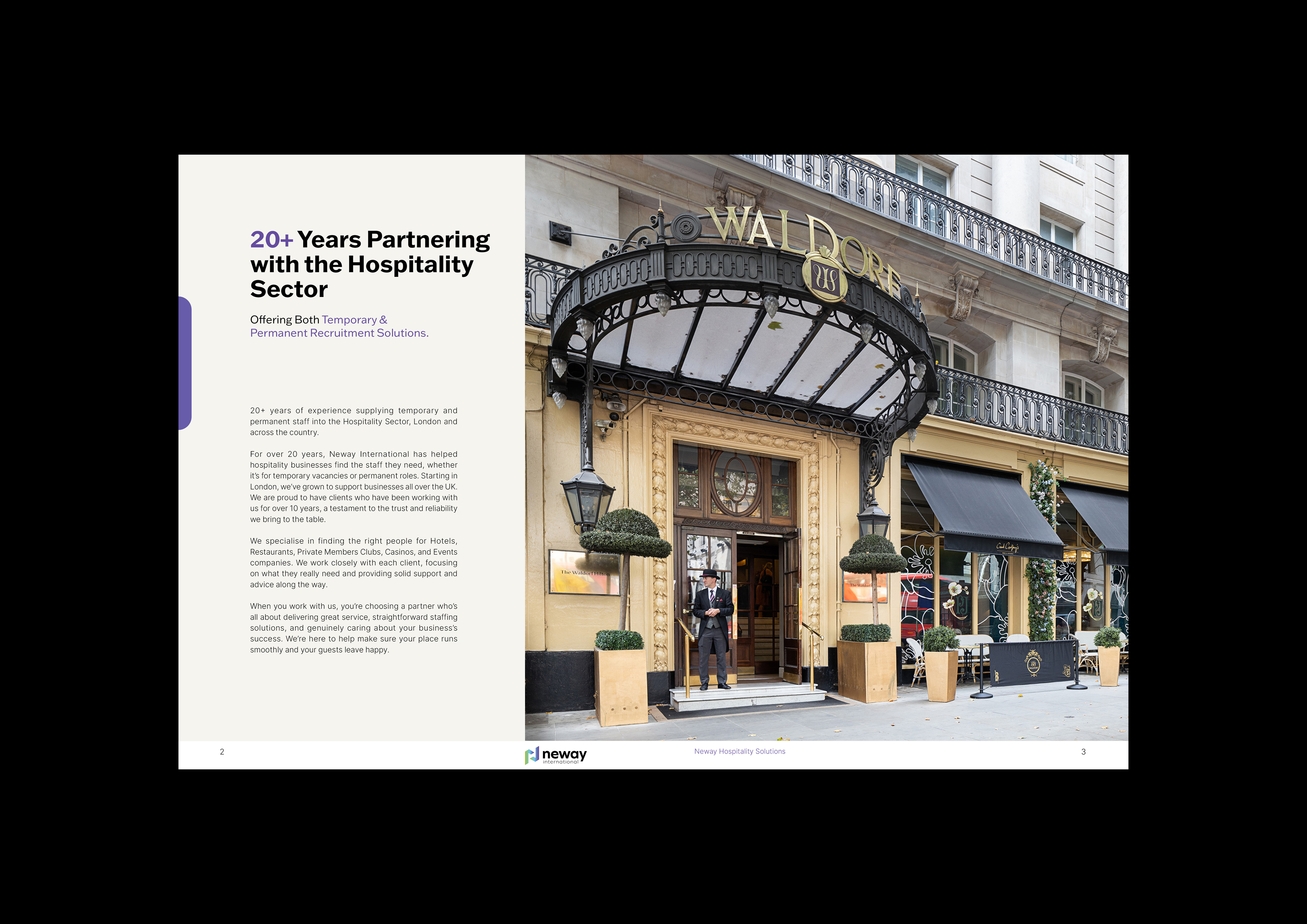 Layout Design - Neway International London brand design design editorial freelancer global graphic design high end hotels internation layout design london luxury ui visual