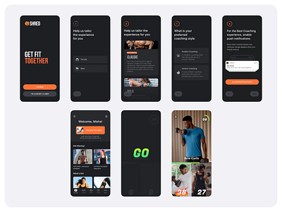 Shred | B2C Wellness App app design mobile app product uiux design ui ux