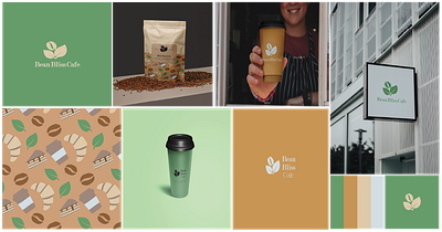 Brand Identity Concept- Coffeeshop: Bean Bliss Cafe. brand identity coffee shop graphic design logo design visual idenity