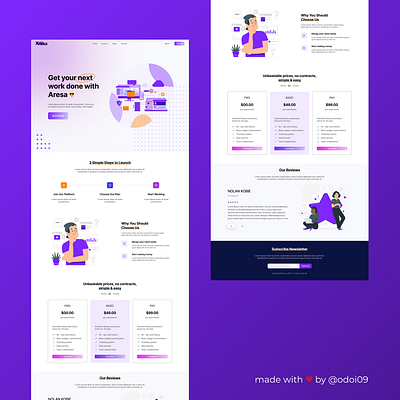 Landing Page #003 graphic design ui