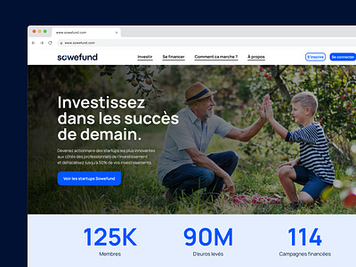 Sowefund - Rework business homepage landingpage ui