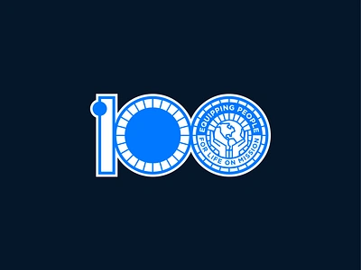 100th anniversary of Ben Davis Christian Church 100 100 years 100th anniversary anniversary ben davis christian church blue branding christian church design global globe hands indianapolis ldk logo saigon us vietnam