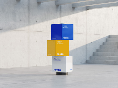 Frota boxes branding design frota graphic design inspiration logo mockup modern packaging