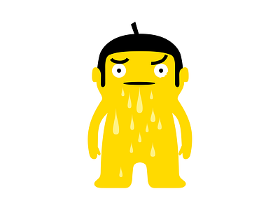 Mr Custard branding cartoon character custard design dribbble drip food illustration man mascot sweet yellow