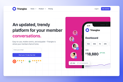 Community Platform Member Landing Page app community landingpage member platform social takaz takazcao webapp website