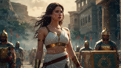 Ancient Roman Princess 3 ancient animation anime armour artwork character design design digital art fan art fantasy fantasy art graphic design illustration princess roman soldier warrior