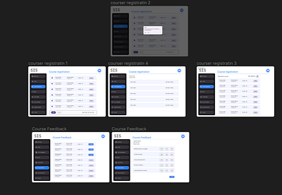 Student Information System graphic design ui