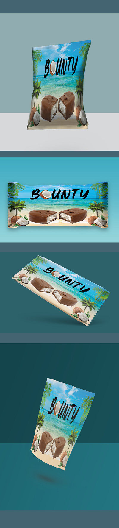 Bounty Chocolate Packaging Design design graphic design