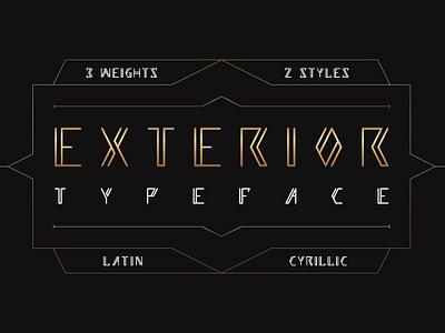 EXTERIOR - 6 fonts black classic classic modern cyrillic exterior font styles future latin modern old retro rough rust rusty typography vintage